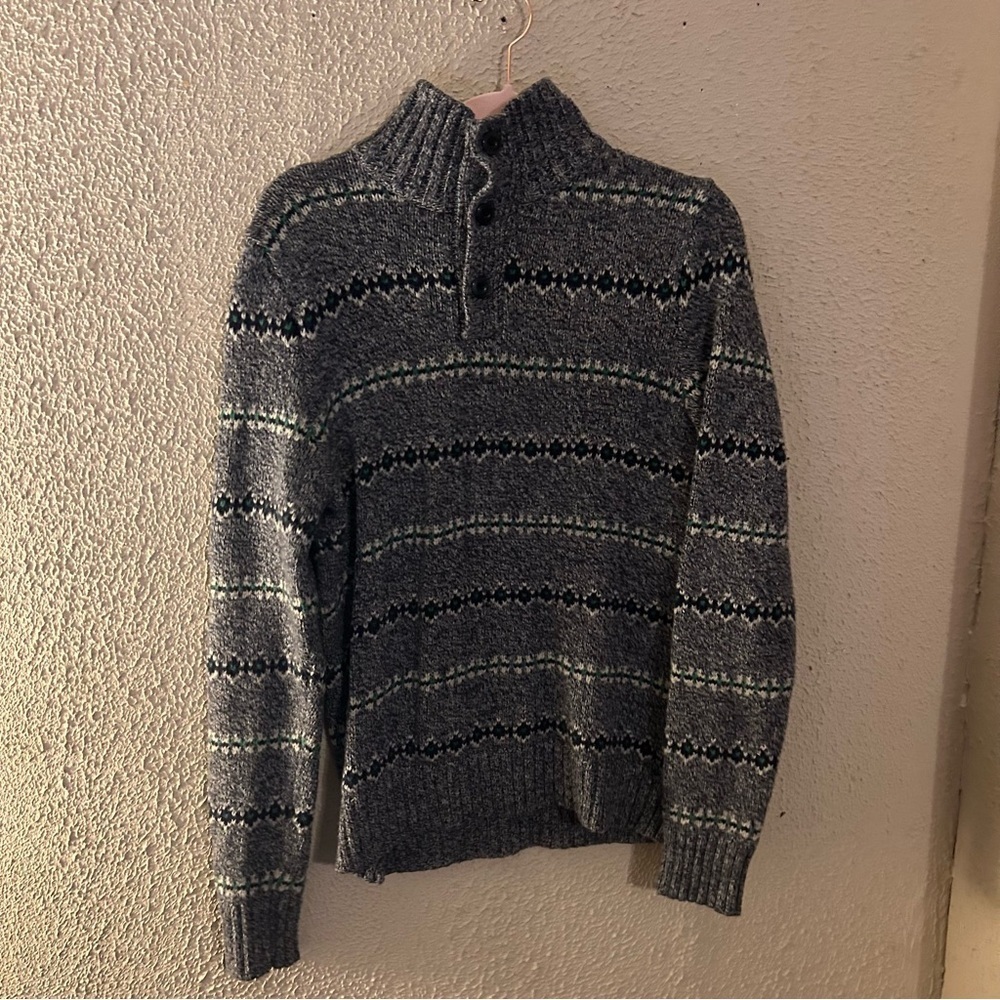 American Eagle Athletic Fit Men's Collared Sweater Size M Warm Business Casual
